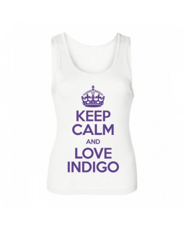 Keep Calm & Love Indigo Top