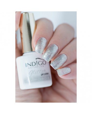 Silver Cha Cha Glitter Gel Polish 7ml