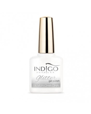 Silver Cha Cha Glitter Gel Polish 7ml