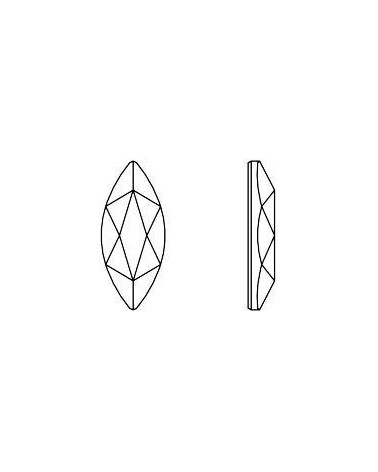 Swarovski® Crystal AB Marquise 8x3,6mm 10 stuks