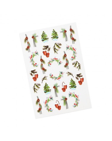 NAIL STICKERS - MISTLETOE