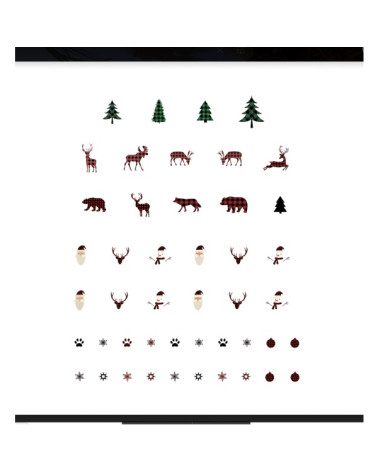 Nail stickers Kerstmis 02
