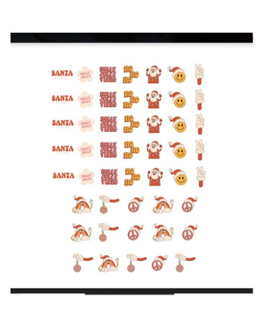 Nail stickers Kerstmis 03
