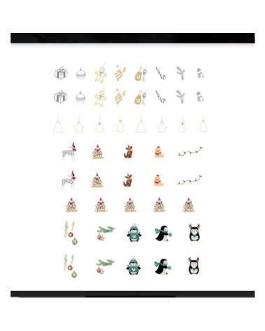Nail stickers Kerstmis 04