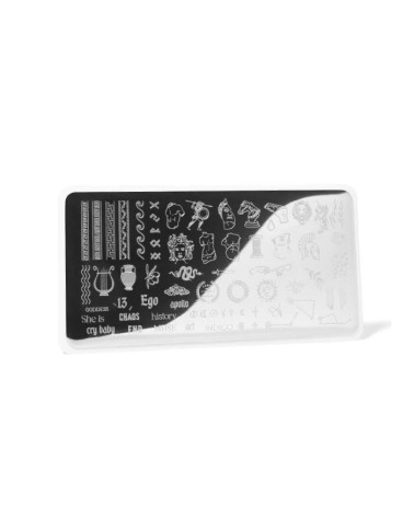 Stamping plate Modern Greek