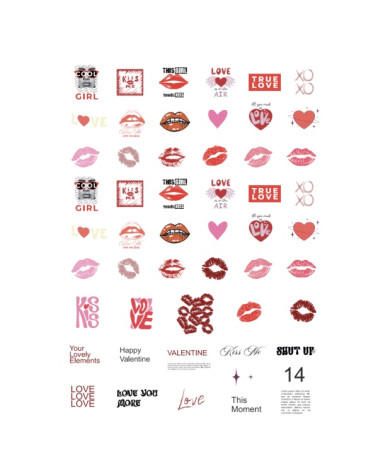 Nail Stickers Love 03