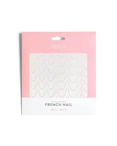 French Nail Stickers - Rose Gold