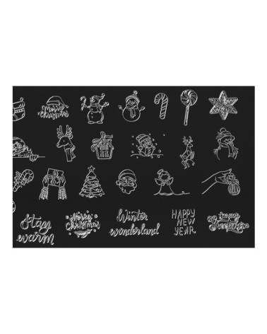 Winter 1 stamping plate